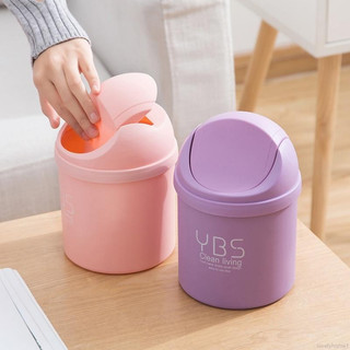 Thùng rác mini ađể bàn ybs văn phòng thùng rác nhỏ có nắp đậy