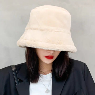 Nón bucket lông thỏ mịn
