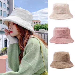 Nón bucket lông thỏ mịn