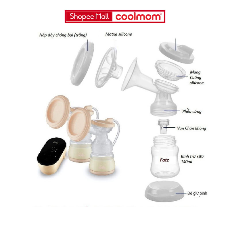 Máy hút sữa điện đôi Fatzbaby Chorus 2 FB1182MX