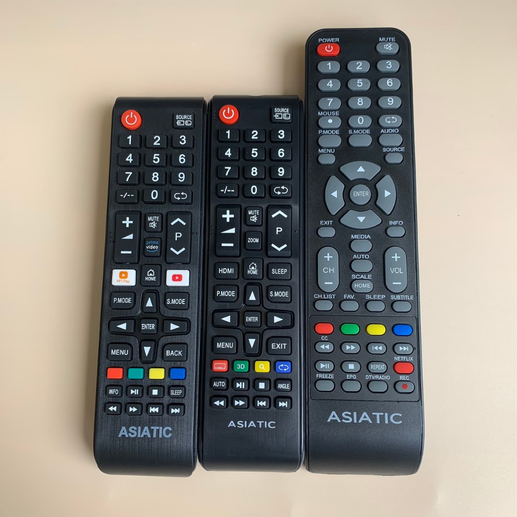 Điều khiển tivi Asiatic chính hãng các dòng Smart/Led/Lcd, remote tv asiatic hàng mới 100% - Tặng kèm pin