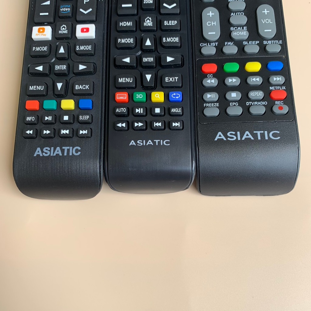 Điều khiển tivi Asiatic chính hãng các dòng Smart/Led/Lcd, remote tv asiatic hàng mới 100% - Tặng kèm pin