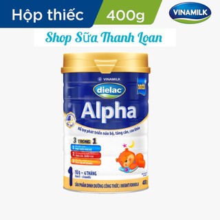 (HSD T3-2028) Sữa Bột Vinamilk Dielac Alpha 1 400g.