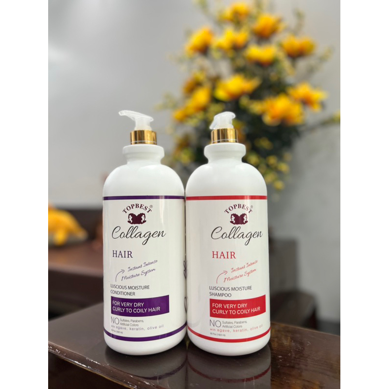 Bộ đâu gội xả sCollagen Topest - Bổ sung các dưỡng chất cần thiết giúp tóc sinh trưởng và chắc, khỏe, óng mượt hơn