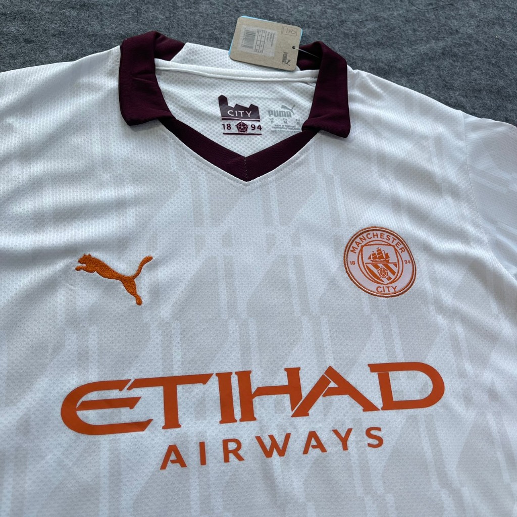 Áo Bóng Đá Man City Trắng Sân Khách 23\24, Áo Đá Banh Hàng Thái ĐÀM SPORT 3