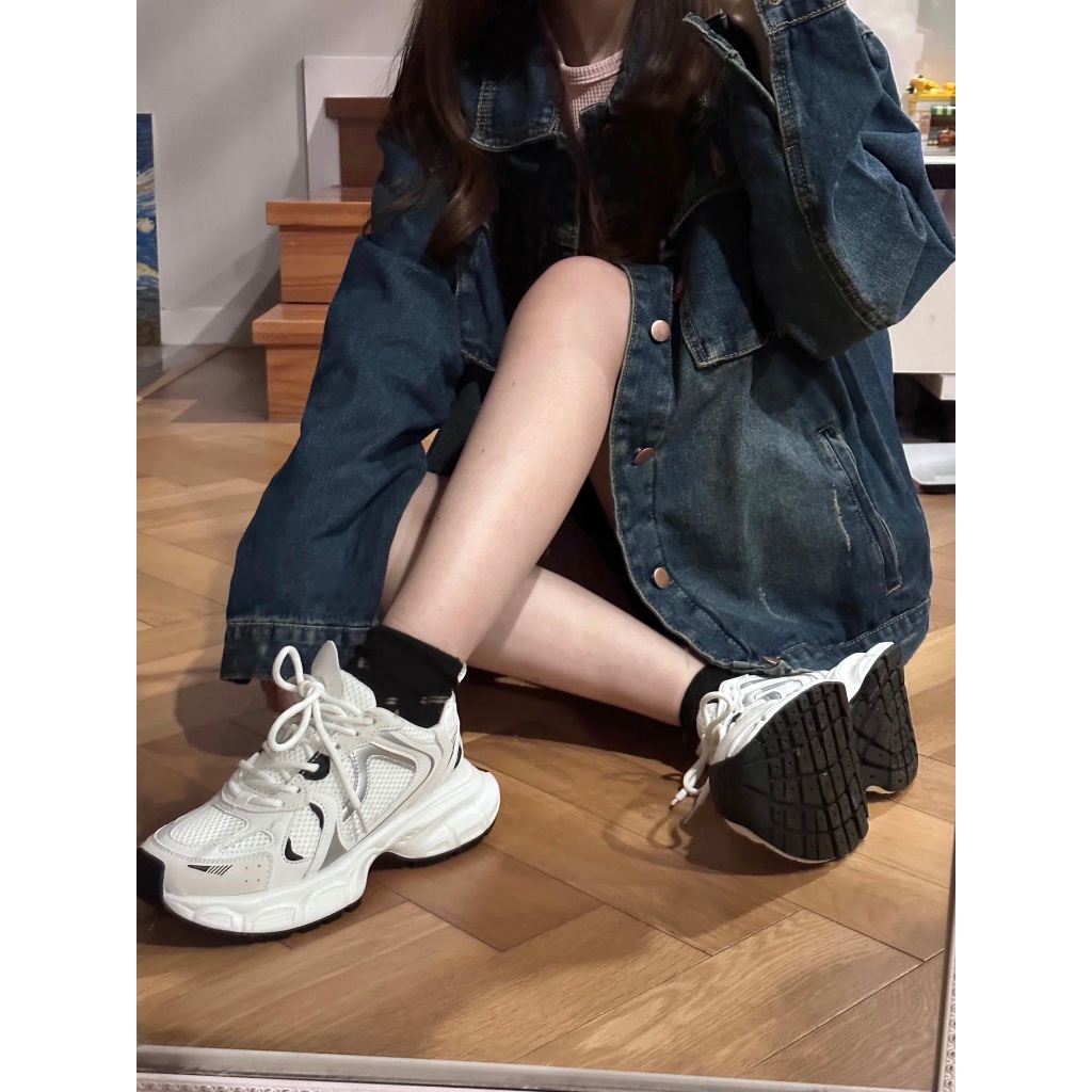 Giày nữ thể thao ELSU cá tính đế cao 5cm mới Mã 2233