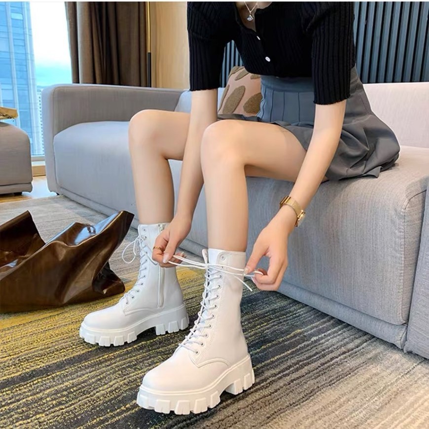 Bốt Nữ Kéo Khoá Krixi Đế Cao 5CM Mã 190