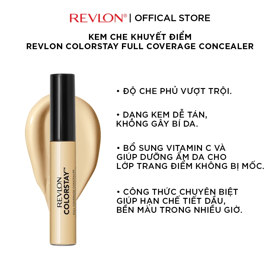 [Độc Quyền 12.12] Combo Kem Che Khuyết Điểm ColorStay Full Coverage Và Kem Nền Light Cover Foundation Revlon - Set 2.3