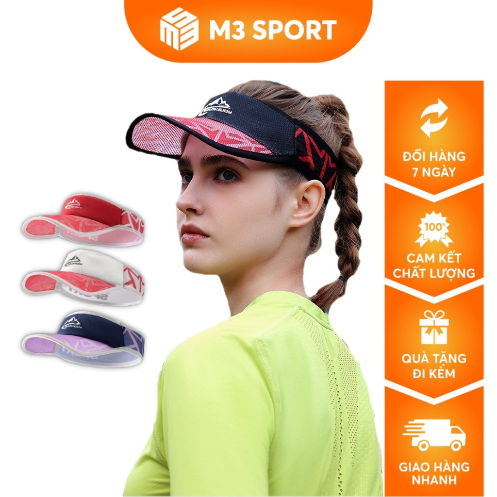 Mũ Lưỡi Trai Chống Nắng Nón Thể Thao Nam Nữ Siêu Nhẹ Mũ Nửa Đầu Visor Thoáng Khí Chạy Bộ Leo Núi Đạp Xe Rexchi XMZ241