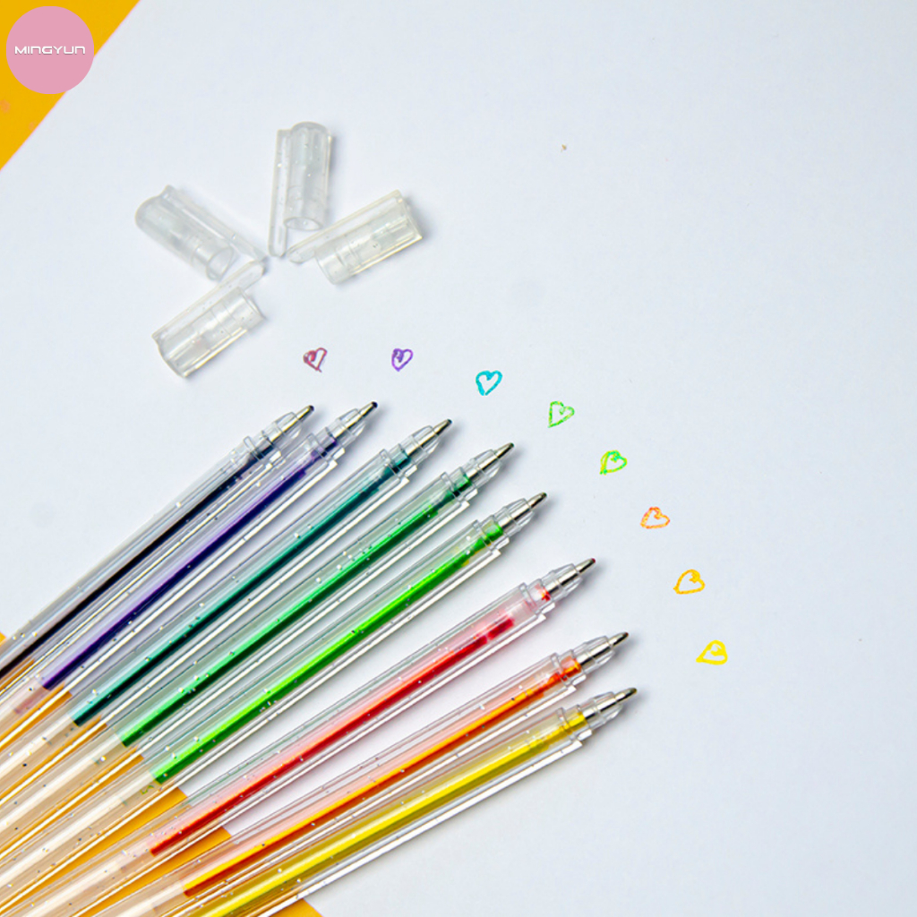 Bút Gel Kim Tuyến Nhiều Màu Sắc Dùng Vẽ, Tô, Trang Trí Sổ Tay