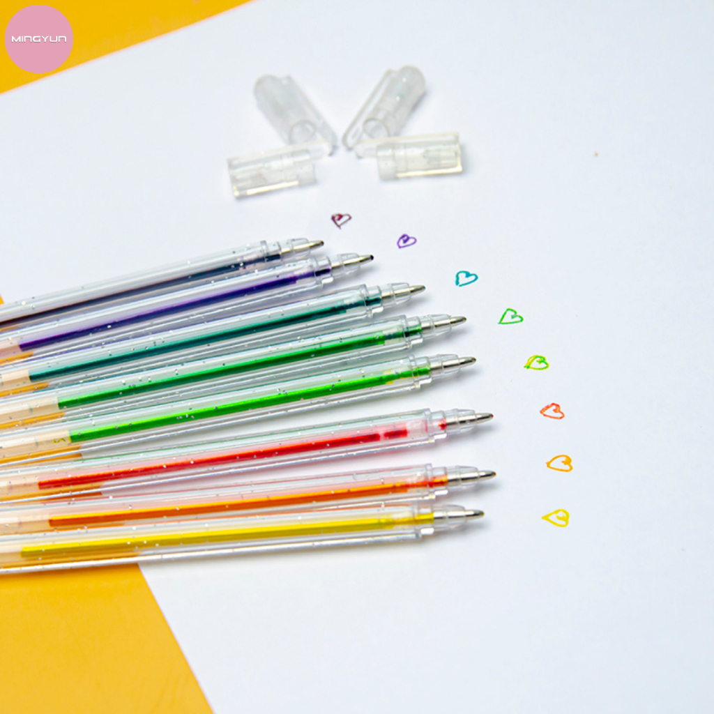 Bút Gel Kim Tuyến Nhiều Màu Sắc Dùng Vẽ, Tô, Trang Trí Sổ Tay