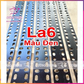 Thanh la, sắt la 6 ,màu đen - trắng dài 80cm, 100cm, 120cm, 150cm. lắp đặt kệ sắt, kệ v lỗ....