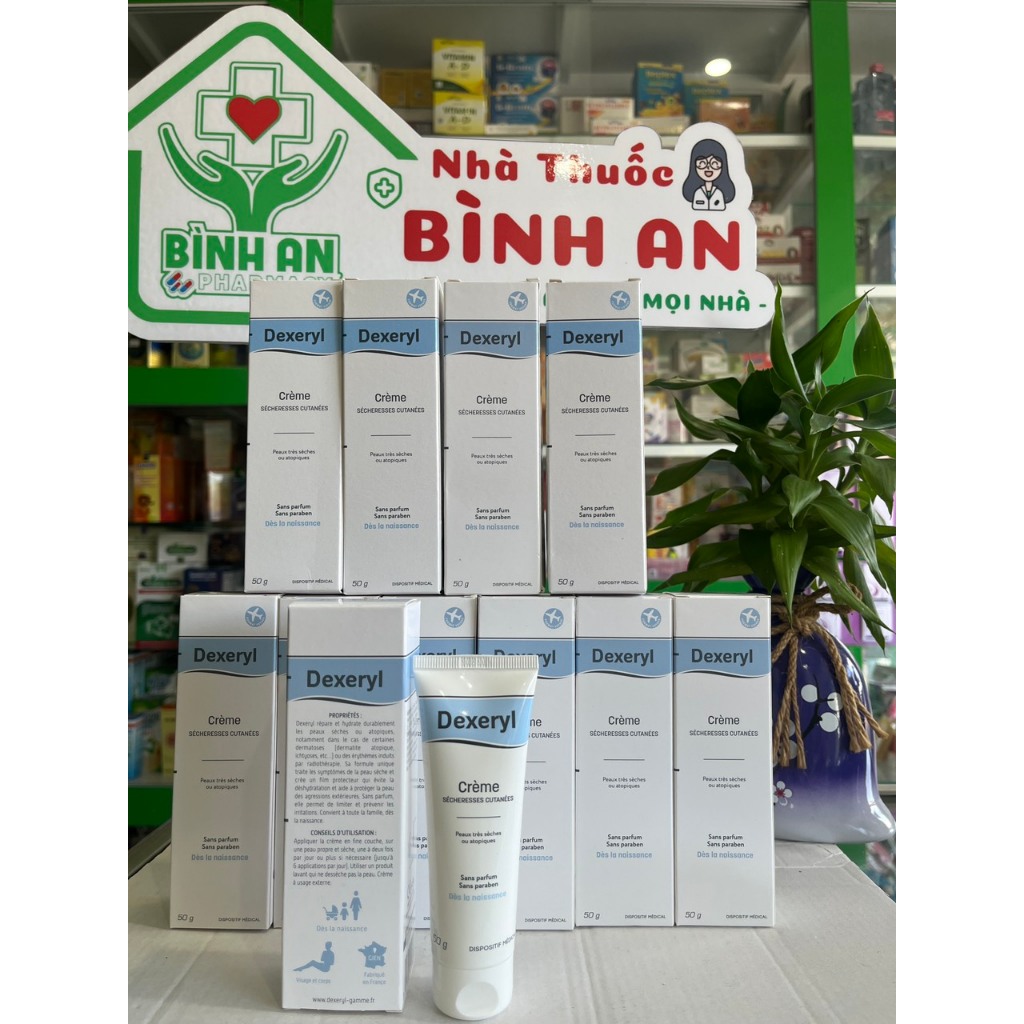 Kem nẻ dưỡng ẩm Dexeryl Creme, Pháp (50g) hỗ trợ da nứt nẻ, chàm sữa, mẩn ngứa - NT Bình An.