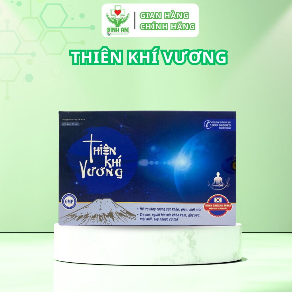 Thiên Khí Vương – Chiết xuất thiên nhiên giúp tăng cường sức khỏe, giảm mệt mỏi - Hộp 30 viên - NT Bình An