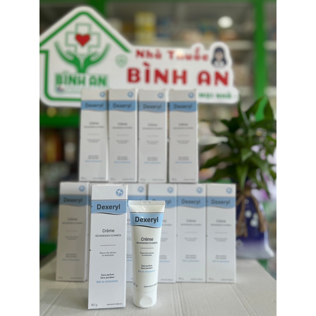 Kem nẻ dưỡng ẩm Dexeryl Creme, Pháp (50g) hỗ trợ da nứt nẻ, chàm sữa, mẩn ngứa - NT Bình An.