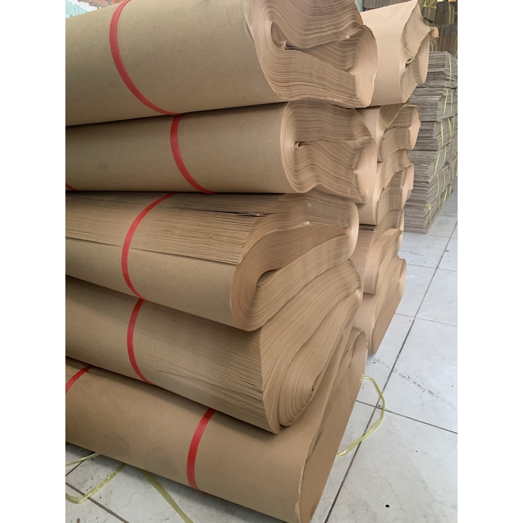 1kg Giấy Kraf , giấy vàng  lót nướng bánh vừa khay 40x60