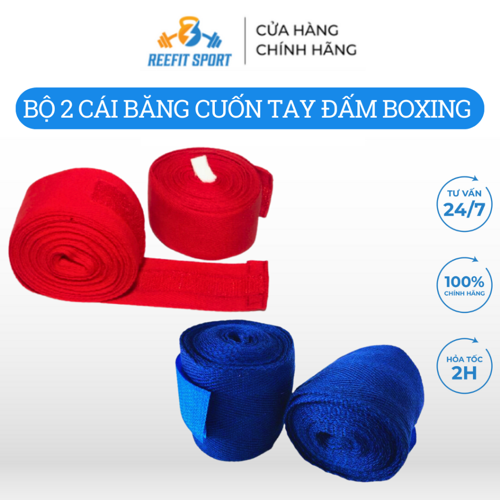 Bộ 2 cuộn băng cuốn tay đấm boxing