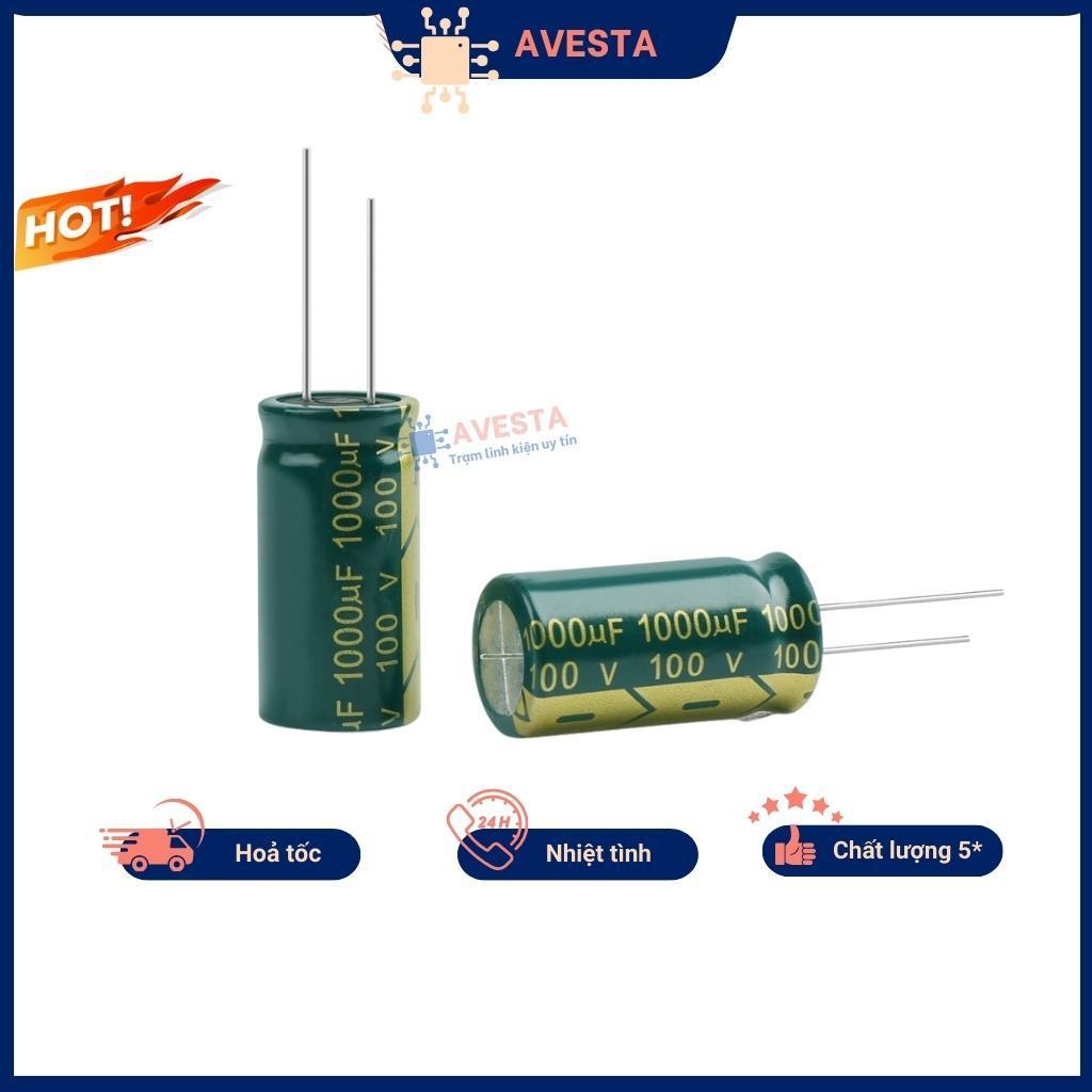 Tụ hóa 100V 10uF-1000uF tần số cao chính hãng Avesta