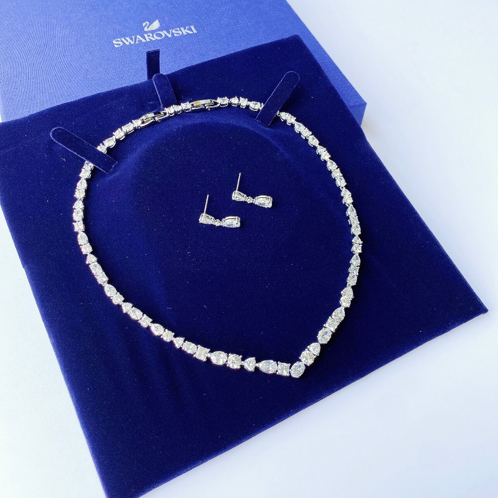 Set Tennis Deluxe Gồm Vòng cổ + Bông Tai