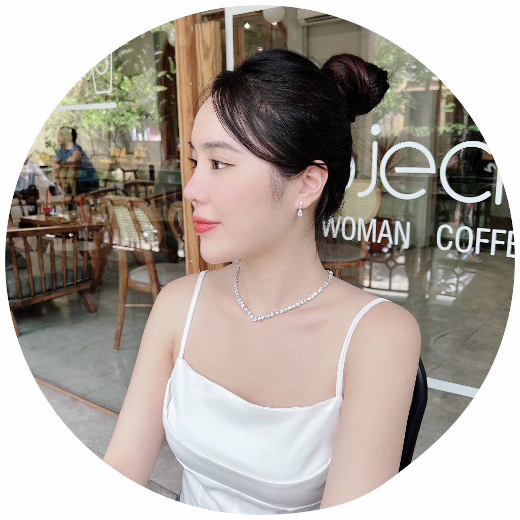 Set Tennis Deluxe Gồm Vòng cổ + Bông Tai