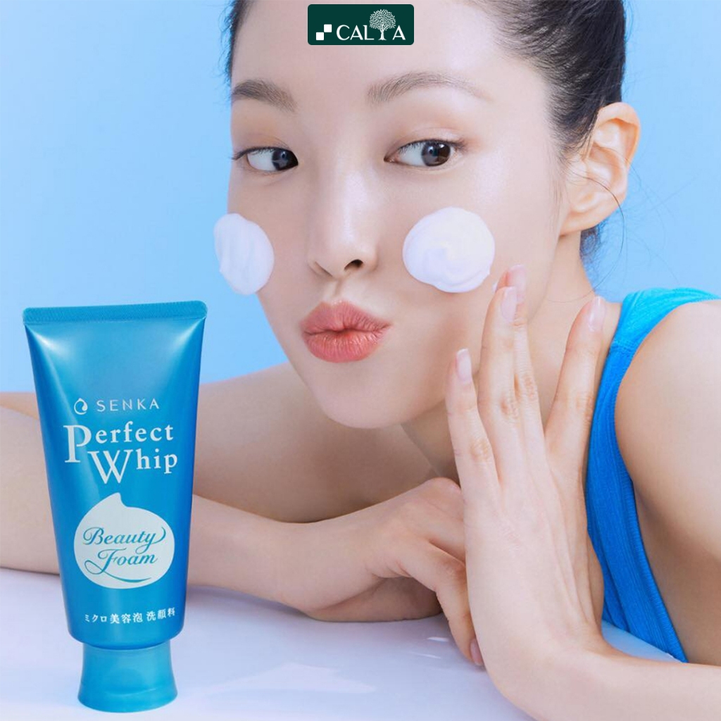 Sữa Rửa Mặt Senka Dưỡng Trắng, Cấp Ẩm Cho Da, Chống Lão Hóa, Ngừa Mụn - Senka Perfect Whip Beauty Foam 100g/120g