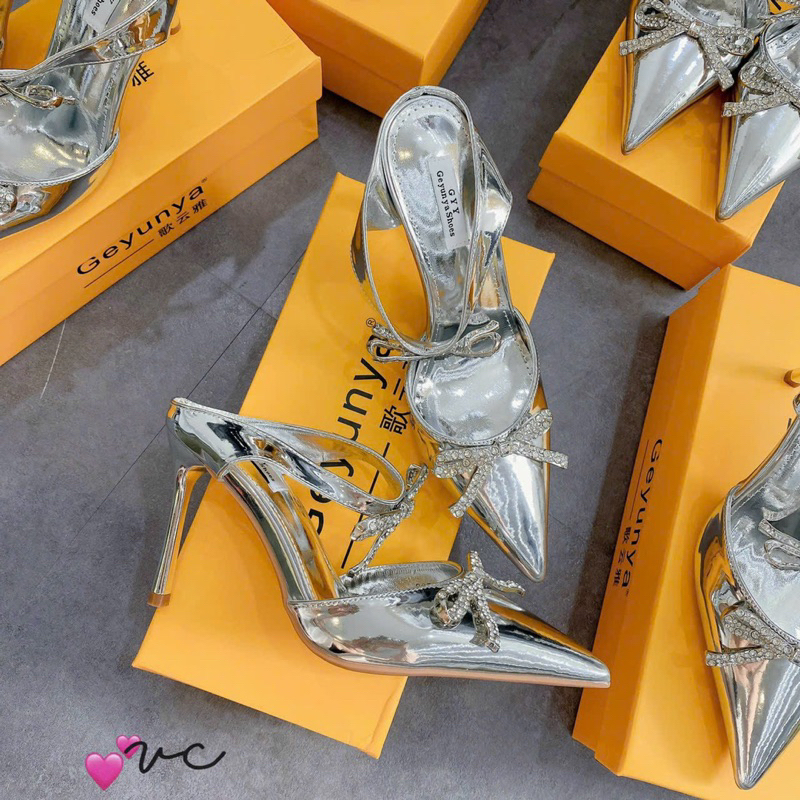 Sục nơ cao 7cm đá cườm