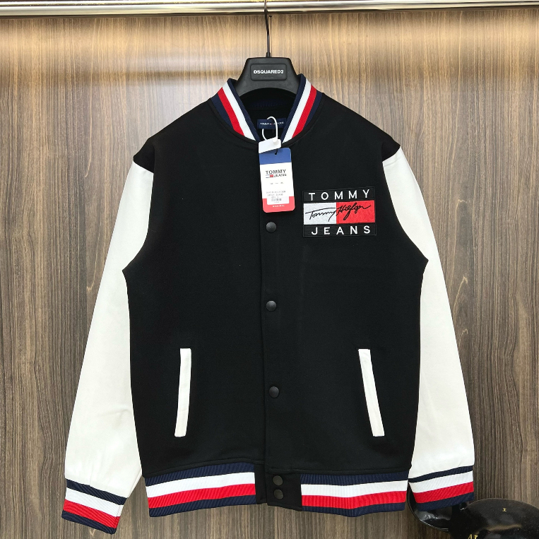 🔥Hot 2023🔥Áo khoác bomber Tommy thêu siêu ddpj,áo bomber tommy nam nữ hot top top