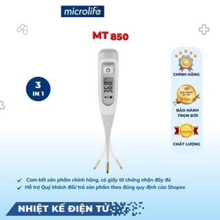 Nhiệt Kế Điện Tử Dạng Bút MICROLIFE MT850 Đầu Dẻo Đo Môi Trường, Thân Nhiệt, Vật Thể Bảo Hành Trọn Đời