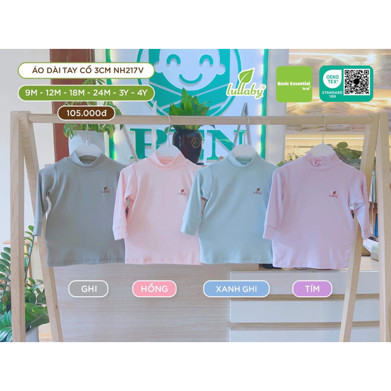 áo giữ nhiệt cổ 3 phân lullaby