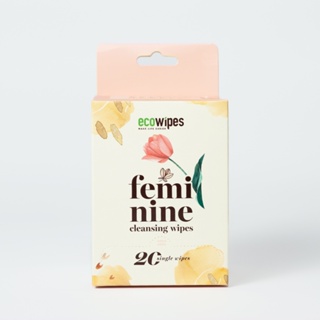 Combo 20 gói khăn giấy ướt phụ khoa travel size EcoWipes vệ sinh vùng kín