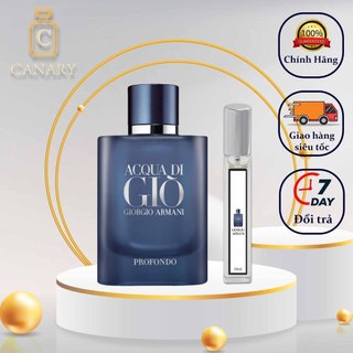 Nước hoa nam chính hãng GIÒ PROFONDO 10ml hoang dại, phóng khoáng