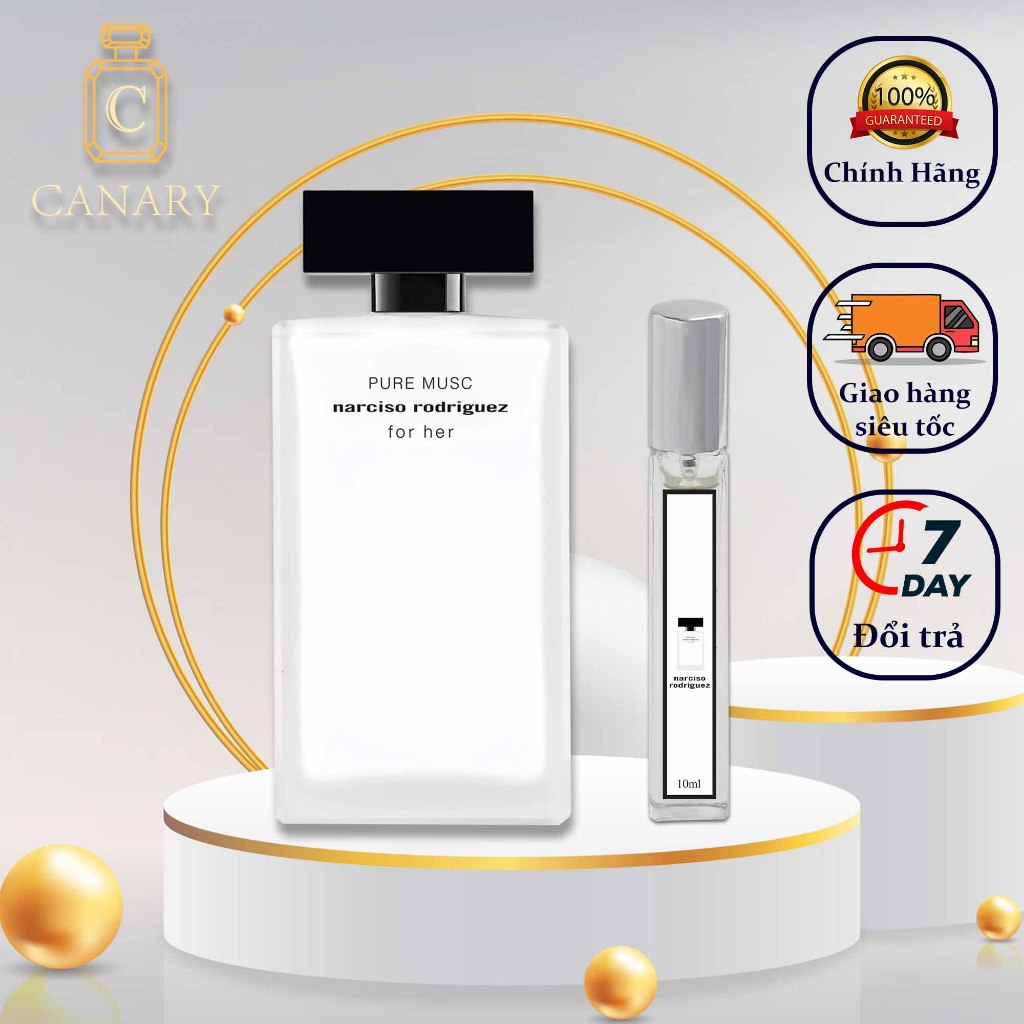 Nước Hoa Nữ Chính Hãng Nar Trắng - Narciso Rodriguez Dịu Dàng Mơn Man Như Thể Một Thiên Thần