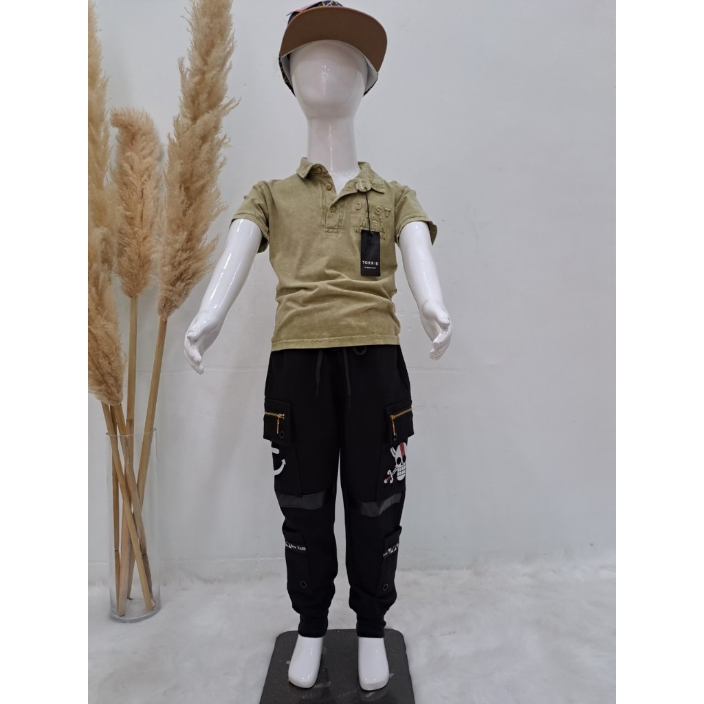 Quần dài bé trai jogger size đại  chất umi cao cấp hàn quốc túi hộp dây kéo in hình hải tặc từ20-40 kg lovelykid97.store