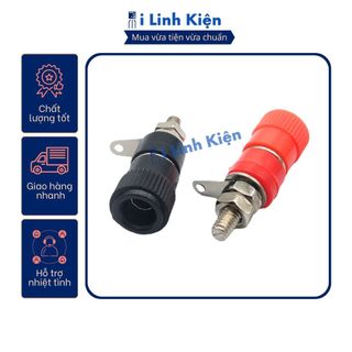 Đôi jack bắp chuối cái 4mm (đen+đỏ)