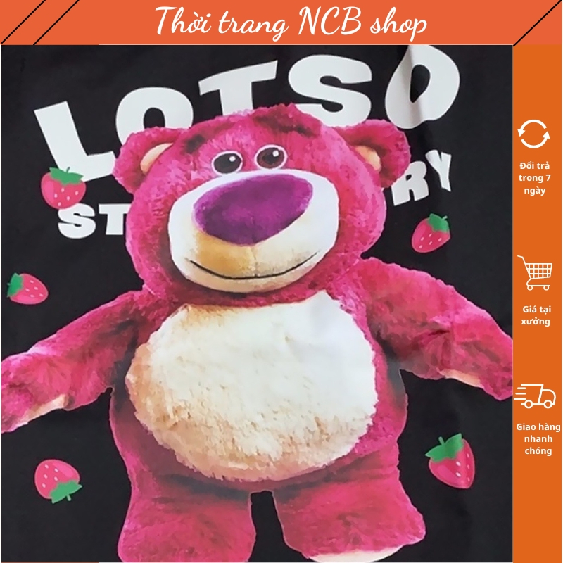 Áo phông nữ , áo thun nữ in hình gấu đẹp , chất vải cotton co giãn 4 chiều thoáng mát