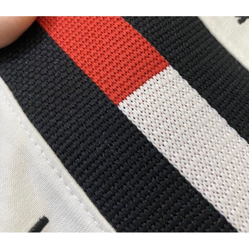 Áo Phông Tommy Chữ Kí Phiên Bản Mới Thêu Sọc Đen Trắng Đỏ - Áo Phông Chất Cotton Co Dãn Thoải Mái Bản Đẹp Form DánUnisex