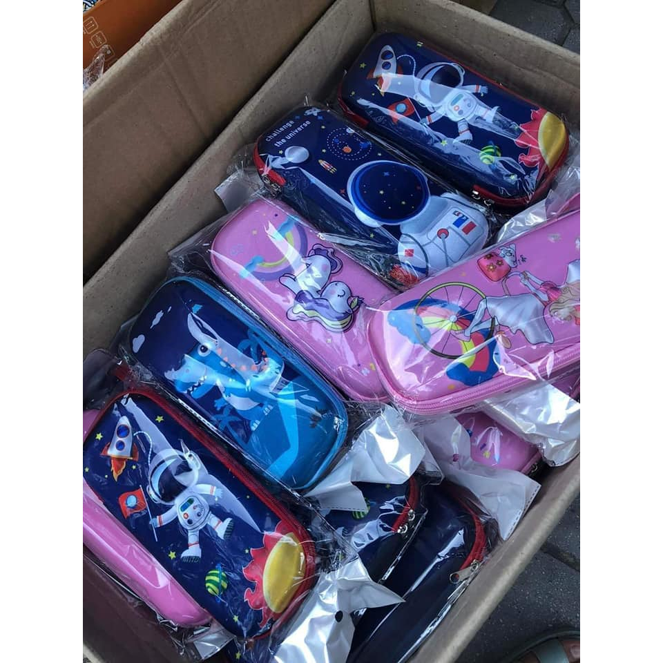 Hộp bút 3D In Nổi Hoạt Hình Nhiều Mẫu Dễ Thương Cho Bé Trai và Bé Gái đẹp lắm Mấy bé  nhìn mà mê luôn