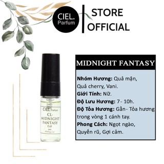 Nước hoa nữ cao cấp CL MIDNIGHT FANTASY Edp chính hãng CIEL Parfum cách Ngọt ngào, Quyến rũ, Gợi cảm