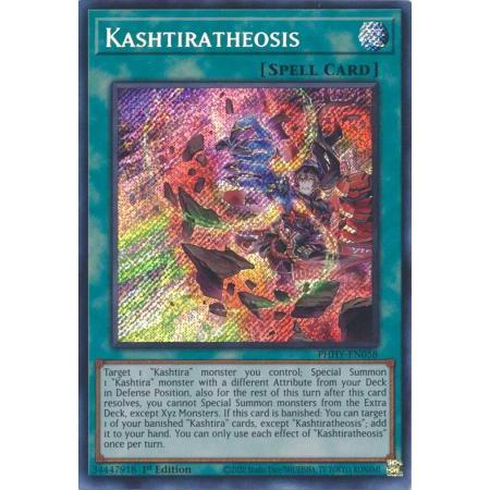 Thẻ bài Kashtiratheosis - PHHY-EN058 - Secret Rare 1st Edition