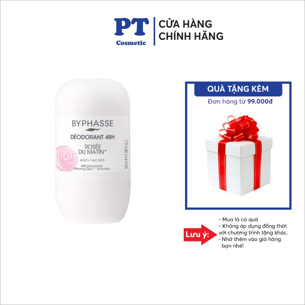 Lăn khử mùi ngăn tiết mồ hôi 48h dành cho nữ Byphasse 50ml