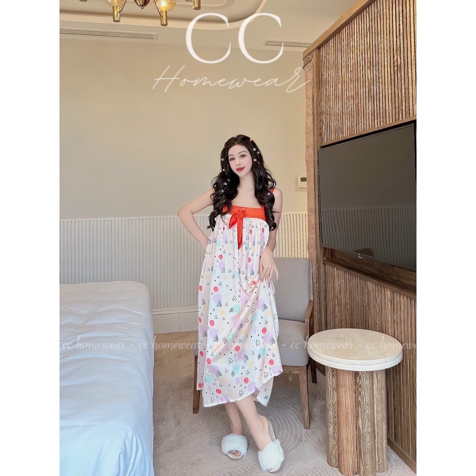 Đầm Ngủ Nữ Sexy Váy Ngủ 2 Dây Bigsize Lụa Latin Cao Cấp Hàng Loại 1