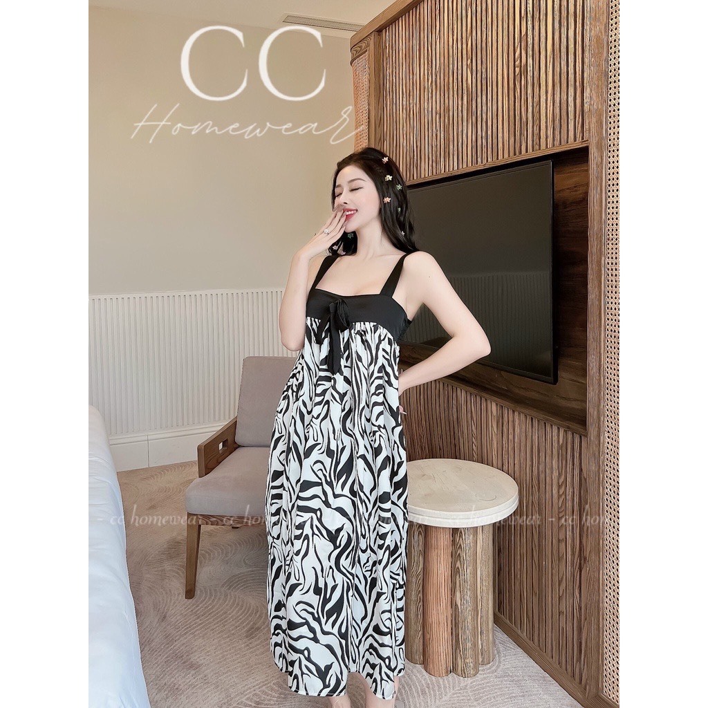 Đầm Ngủ Nữ Sexy Váy Ngủ 2 Dây Bigsize Lụa Latin Cao Cấp Hàng Loại 1