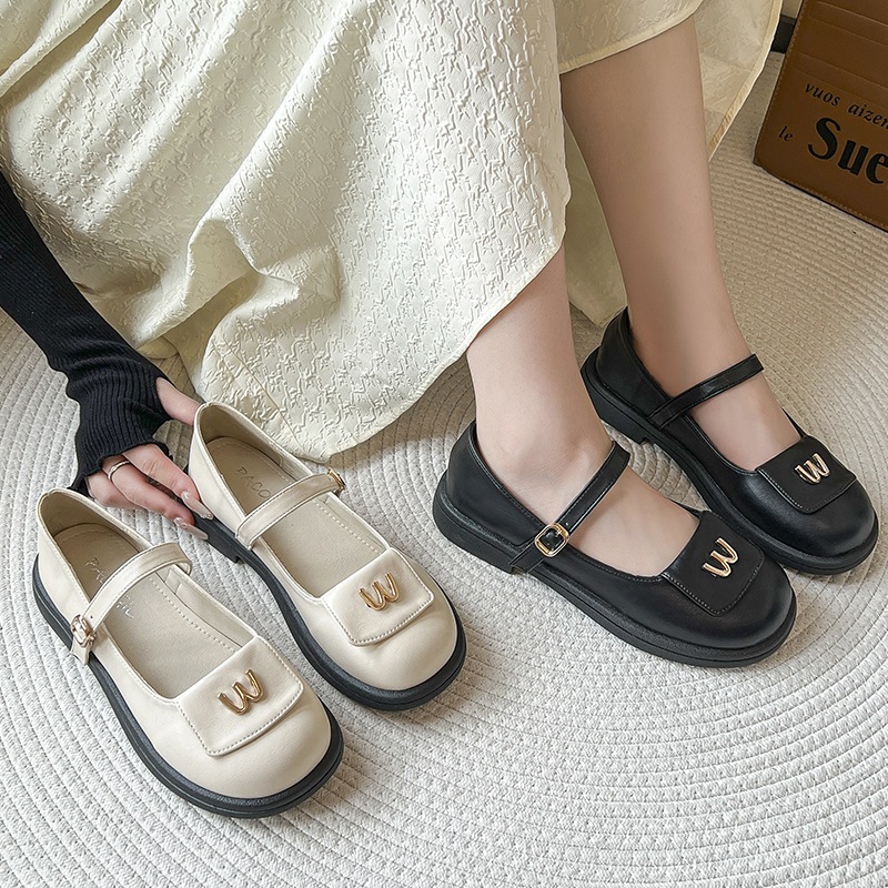 Giày Mary Jane lolita cao cấp da mềm PD-M017 - Giày tiểu thư xinh xắn