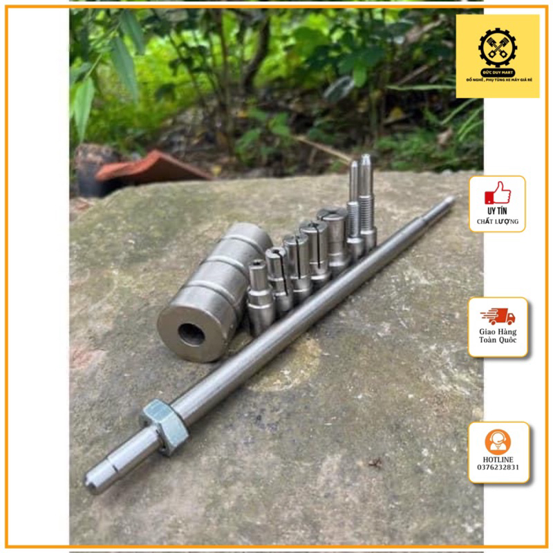 🌟 Cảo giật bạc đạn xe máy 6 đầu 100% Inox  - Hàng Có Sẵn