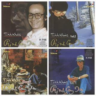 Bộ 4 đĩa cd trịnh công sơn vol 1234 - cd nhạc trịnh chất lượng cao - phôi phono verbatim bìa màu