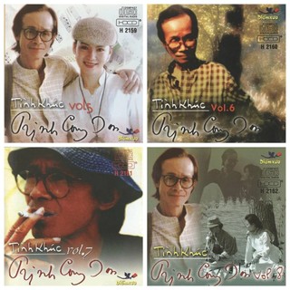 Bộ 4 đĩa cd trịnh công sơn vol 5678 - cd nhạc trịnh chất lượng cao - phôi phono verbatim bìa màu