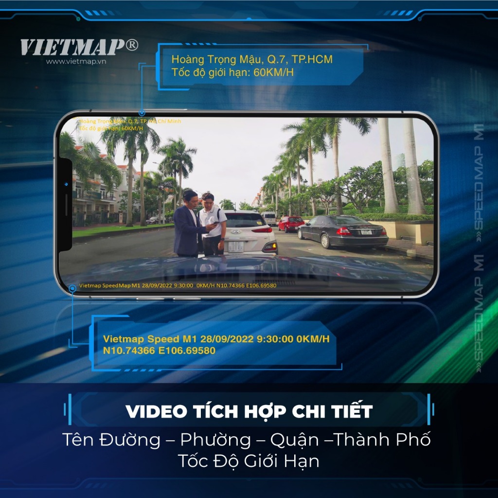 Camera Vietmap Speed Map M1 - Cảnh báo giao thông - Cảnh báo vượt tốc độ - Hàng chính hãng