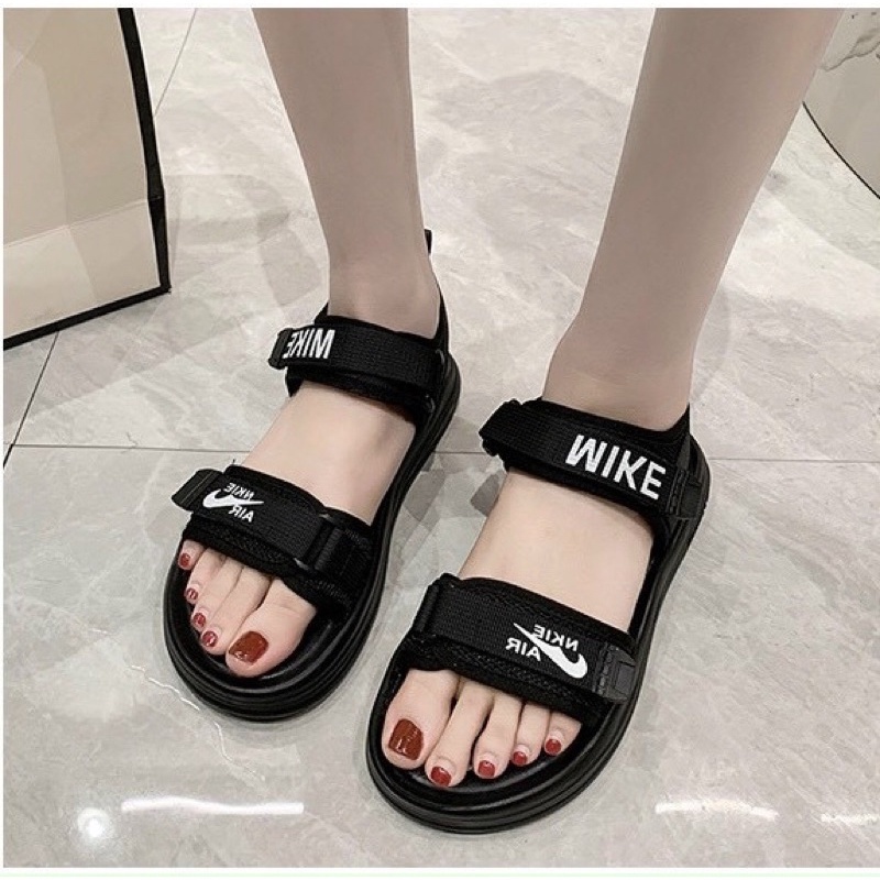 Sandal nữ quai dán, dép quai hậu đi học hot 2023 , Sandal nữ 2 quai dán, chất da mềm và êm chân