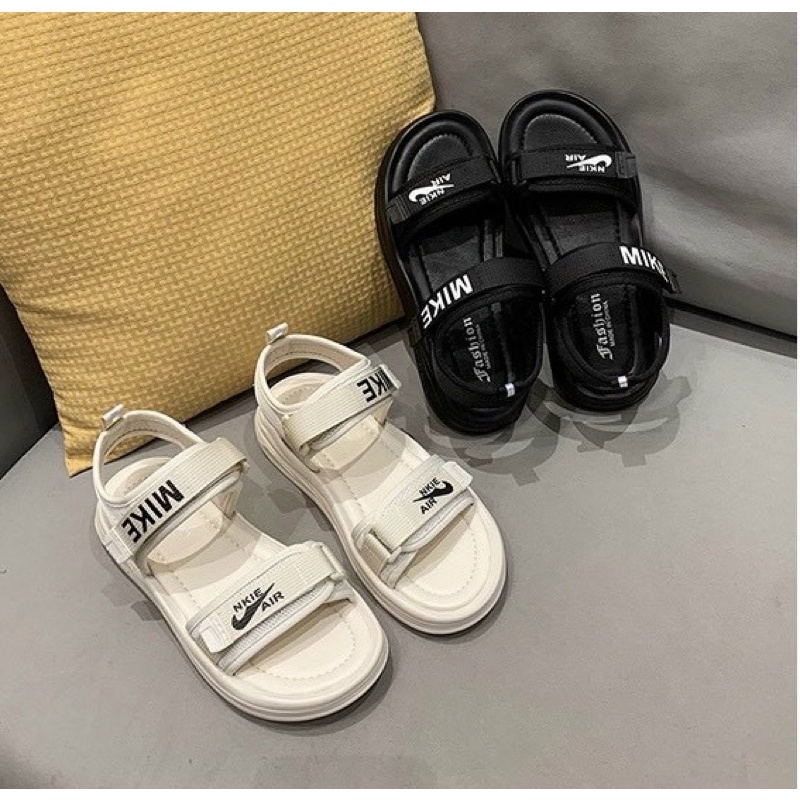 Sandal nữ quai dán, dép quai hậu đi học hot 2023 , Sandal nữ 2 quai dán, chất da mềm và êm chân