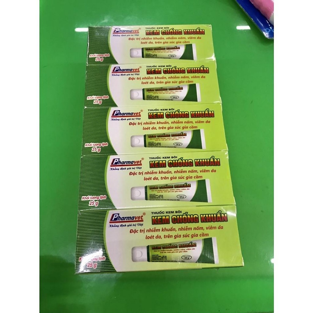 KEM CHỐNG KHUẨN kem bôi nấm ngứa cho chó cho mèo cho thú cưng